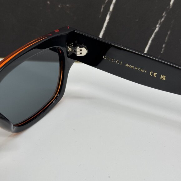 NEW GUCCI GG1794S 003 BLACK GRAY UNISEX SUNGLASSES - Picture 7 of 9